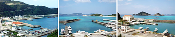 渡嘉敷島の漁港